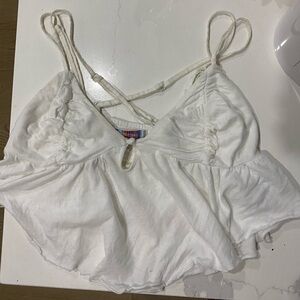 Urban outfitters white flowy shirt